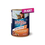 Miglior Kümes Hayvanı ve Havuçlu Yetişkin Kedi Konservesi 405 gr 24 Adet