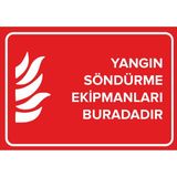 Mignatis 50x70 cm Yangın Söndürme Ekipmanları Buradadır Levhası