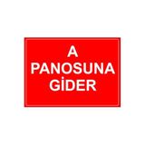 Mıgnatıs A Panosuna Gider Levhası - Sac Malzeme 35X50Cm