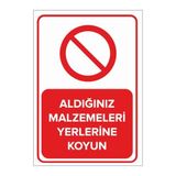 Mıgnatıs Aldığınız Malzemeleri Yerlerine Koyun Levhası Sac Malzeme 35X50Cm