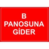 Mıgnatıs - B Panusuna Gider Levhası - Sac Malzeme 50 x 70 cm