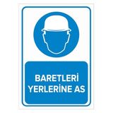 Mıgnatıs Baretleri Yerlerine As Levhası - Sac Malzeme 25X35Cm