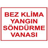 Mıgnatıs - Bez Klima Yangın Söndürme Vanası Levhası - Sac Malzeme 50 x 70 cm