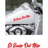 Mıgnatıs Bir Çocuğun Rüyası - El Sueno Del Nino Sticker - Motor, Araba, Kask Sticker 15X2CM - Kırmızı