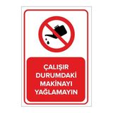 Mıgnatıs Çalışır Durumdaki Makineyi Yağlamayın Levhası - Sac Malzeme 50X70 Cm