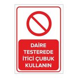 Mıgnatıs Daire Testerede Itici Çubuk Kullanın Levhası - Sac Malzeme 50X70 Cm