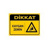 Mıgnatıs Dikkat Kaygan Zemin Levhası - Sac Malzeme 25X35Cm