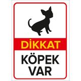 Mıgnatıs - Dikkat Köpek Var Basenji Levhası - Sac Malzeme 25 x 35 cm
