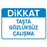 Mıgnatıs - Dikkat Taşta Gözlüksüz Çalışma Levhası - Sac Malzeme 50 x 70 cm
