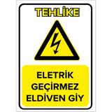 Mıgnatıs - Elektrik Geçirmez Eldiven Giy Levhası - Sac Malzeme 25 x 35 cm