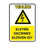Mıgnatıs Elektrik Geçirmez Eldiven Giy Levhası - Sac Malzeme 25X35Cm