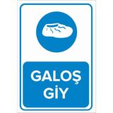 Mıgnatıs - Galoş Giy Levhası - Sac Malzeme 25 x 35 cm