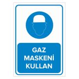 Mıgnatıs Gaz Maskesi Kullan Levhası - Sac Malzeme 50X70Cm