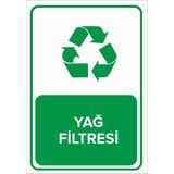 Mıgnatıs - Geri Dönüşüm Yağ Filtresi Levhası - Sac Malzeme 50 x 70 cm
