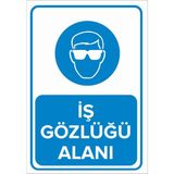 Mıgnatıs - İş Gözlüğü Alanı Levhası - Sac Malzeme 50 x 70 cm