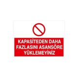 Mıgnatıs Kapasiteden Daha Fazlasını Asansöre Yükleme Levhası - Sac Malzeme 50X70Cm