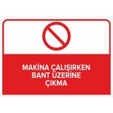 Mıgnatıs - Makine Çalışırken Bant Üzerine Çıkma Levhası - Sac Malzeme 50 x 70 cm