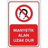 Mıgnatıs - Manyetik Alan Uzak Dur Levhası - Sac Malzeme 25 x 35 cm
