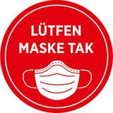 Mıgnatıs Maske Tak Sticker Afiş Duvar İçin 35 x 35 cm Syl16 - 1 Adet