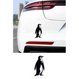 MIGNATIS Penguen Oto Araba Cam Sticker, Vinil, Mat, 15x15 cm, Kendinden Yapışkanlı, Solmaya Dayanıklı, Cam ve Metal Yüzeyler için (Siyah)