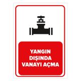 Mıgnatıs Sac Malzeme Yangın Dışında Vanayı Açma Levhası 25X35Cm