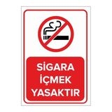 Mıgnatıs Sigara İçmek Yasaktır Levhası - Sac Malzeme 50X70 Cm