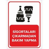 Mıgnatıs - Sigortaları Çıkarmadan Bakım Yapma Levhası - Sac Malzeme 50 x 70 cm