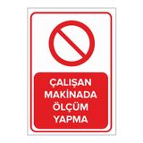 Mıgnatıs Tamir Ve Temizlik Yaparken Makineyi Çalıştırma Levhası Sac Malzeme 50X70 Cm