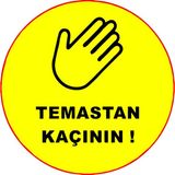 Mıgnatıs Temastan Kaçının Ayak İzi Duvar Ve Zemin İçin Sticker 35 x 35 cm Syl19 - 1 Adet