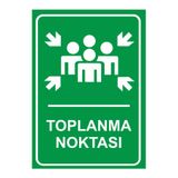 Mıgnatıs Toplanma Noktası Levhası - Sac Malzeme 25X35 Cm