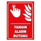 Mıgnatıs Yangın Alarm Buton Levhası - Sac Malzeme 35X50Cm