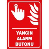 Mıgnatıs - Yangın Alarm Buton Levhası - Sac Malzeme 50 x 70 cm