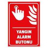 Mıgnatıs Yangın Alarm Buton Levhası - Sac Malzeme 50X70Cm