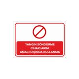 Mıgnatıs Yangın Çıkış Kapısının Önünü Kapatmayın Levhası - Sac Malzeme 50X70Cm