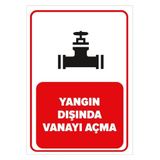 Mıgnatıs Yangın Dışında Vanayı Açma Levhası - Sac Malzeme 50X70 Cm
