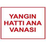 Mıgnatıs - Yangın Hattı Ana Vanasi Levhası - Sac Malzeme 50 x 70 cm
