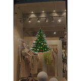 MIGNATIS Yılbaşı Çam Ağacı Vitrin Sticker, Kendinden Yapışkanlı Folyo, Noel Temalı Kapı ve Cam Süslemesi 40x50cm