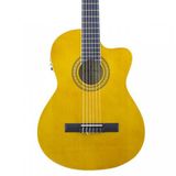 Miguel Angela MA2-CE-N Elektro Klasik Gitar (Orta Seviye - Cutaway Kasa) | Dahili Preamp ve Ekolayzer Sistemi, Naturel P