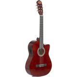 Miguel Artegas MAG65CE Elektro Klasik Gitar - Kahve