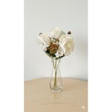 Miha Deco Koca Kafalı Lotus Çiçeği Ekru 42 cm Gelin çiçeği