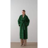 Miha Oversize Ekose Kaban Yeşil