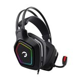 Mihawk USB Oyun Kulaklığı - 7.1 Sanal Surround Ses, 50 mm Sürücülere Sahip Kablolu Rgb LED Kulaklıklar, Konforlu Tasarım, 360 Mekansal Ses, Gürültü Önleyici Mikrofon, Pc, Dizüstü Bilgisayar - Çok Renkli