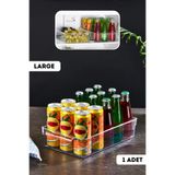 MİHEL Gloss Large Kapaksız Buzdolabı & Dolap Içi Düzenleyici Organizer 1 Adet