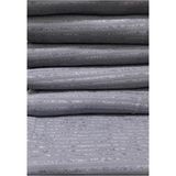 Mihra Home Bambu Çizgili Kadife Kaymaz Koltuk Çekyat Örtüsü Şık Gri Renkli Süngerli Tasarım - 175 x 215 cm
