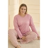 Mihra Kadın Pijama Takımı Büyük Beden & Battal Uzun Kol Hediyelik