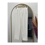 MİHRA STORE Beren Gizli Cepli Pantolon-MT1508 Beyaz