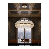 Mihran kristal Led Li lüks Avize Gold