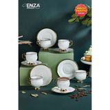 Mihrap 6 Kişilik Porselen Fincan Takımı - 1 Adet - 50 ml