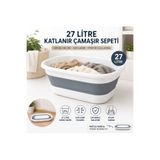 Mihremir 27 LT Katlanabilir Çamaşır Sepeti -