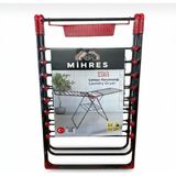Mihres Kalın Borulu Dayanıklı Kelebek Kurutmalık Çamaşır Kurutmalık Çok Renkli - Kırmızı